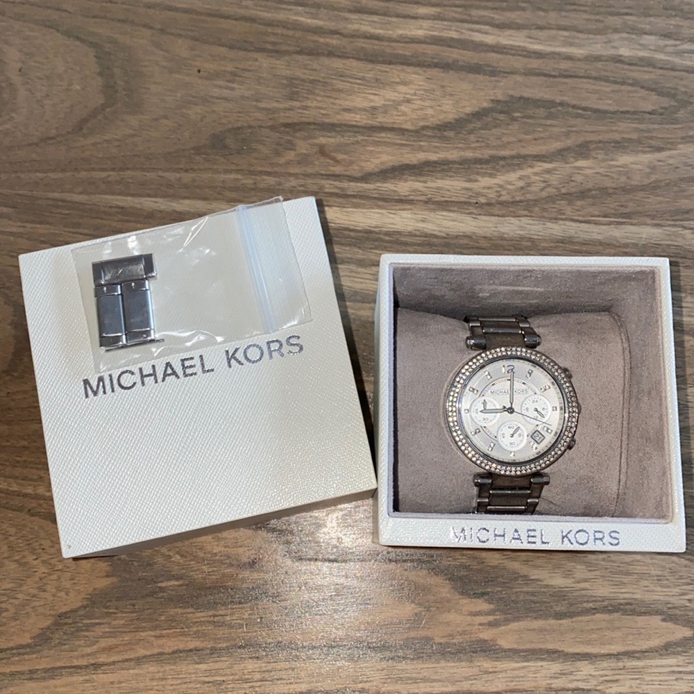 Michael Kors Parker watch in silver